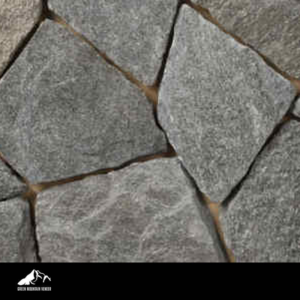 Old Chester Granite Mosaic close-up stone image with Green Mountain Veneer logo footer