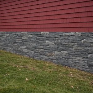 Quaker Hill Blend Grey Ledge Foundation Wall