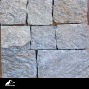 Quaker Hill Grey Blend Square & Rect close-up stone image with Green Mountain Veneer logo footer